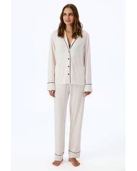 Penti - Arya Polka Dot Long Sleeve Shirt Trousers Pajama Set - Lyst