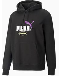 PUMA - X Butter Goods Long Sleeve Pullover Graphic Logo Hoodie 532438 01 Cotton - Lyst