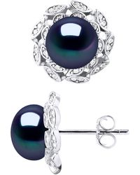 Ateliers Saint Germain - Earrings Real Cultured Freshwater Pearls Button 8-9 Mm - Lyst