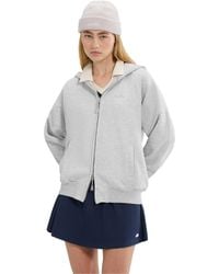 Ellesse - Ladies Pianella Full Zip Hoodie (Light Marl) - Lyst