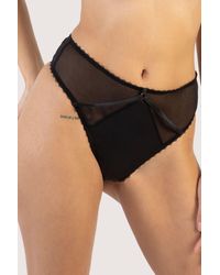 Playful Promises - Noelle Satin Strappy High Waist Thong - Lyst