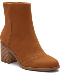 TOMS - Evelyn Leather Boots - Lyst
