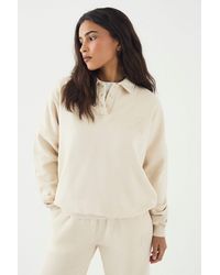 DSGN Studio - Self Fabric Applique Collared Sweatshirt - Lyst