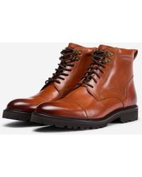 Oliver Sweeney - Runcorn Antiqued Calf Leather Brogue Boots - Lyst