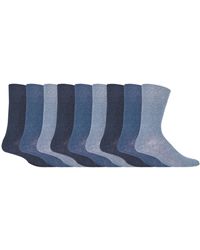 Gentle Grip - 9 Pairs Non Elastic Cotton Soft Loose Top Socks - Lyst