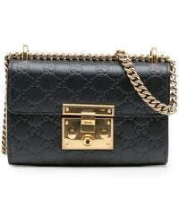 Gucci - Pre-Owned Small Ssima Padlock Crossbody - Lyst