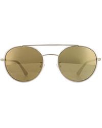 Police - Round Light Crystal Mirror Sunglasses Metal - Lyst