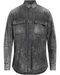 DSquared² - Regular Fit Faded Denim Shirt Cotton - Lyst