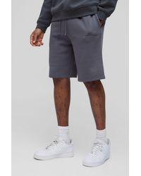 BoohooMAN - Tall Loose Fit Mid Length Bm Signature Shorts - Lyst