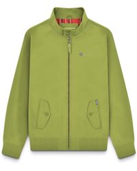 Lambretta - Jacket Harrington Zip Fasten Lightweight Khaki - Lyst