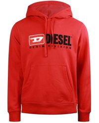 DIESEL - Over The Head Hoodie - Lyst