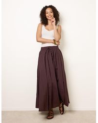 Blue Vanilla - Gathered Panel Maxi Skirt - Lyst