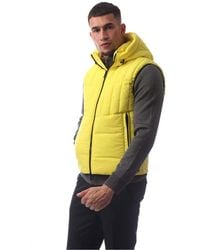 BOSS - Cashton Hooded Solid Patterned Gilet - Lyst