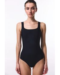 Penti - Solid Knitted One-Piece Swimsuit - Lyst