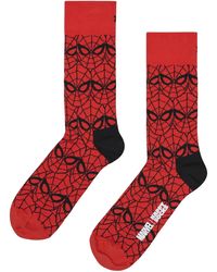 Happy Socks - Mannen Marvel Spider- Grappige Sokken - Lyst
