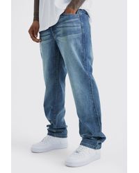 BoohooMAN - Relaxed Rigid Washed Jeans - Lyst