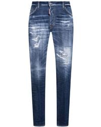 DSquared² - Cool Guy Jeans Destroyed Worn Denim Blauwe Jeans - Lyst