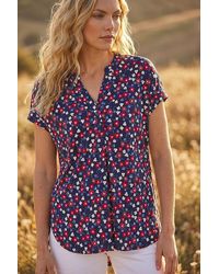Roman - Floral Puff Print Textured Shirt - Lyst