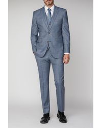 Scott - Sharkskin With Overcheck Trouser - Lyst