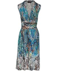 Conquista - Empire Line Dress Animal Print - Lyst