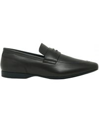 Versace - Loafer Leather Shoes - Lyst