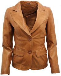 Infinity Leather - 2 Button Blazer Jacket-Newport - Lyst