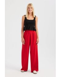 Hiccup - Square Neck Knitted Ruffled Top - Lyst