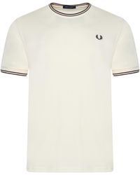 Fred Perry - Twin Tipped T-Shirt Cotton - Lyst
