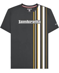 Lambretta - Racing Stripe T-Shirt (Iron/ - Lyst