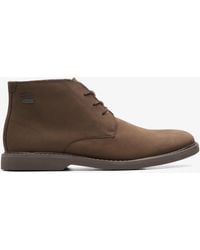 Clarks - Atticus Lt Hi Gore-Tex Dark Nubuck Boots - Lyst