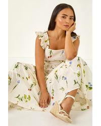 Roman - Petite Floral Tiered Maxi Dress - Lyst