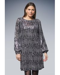 Wallis - Sequin Cowl Shift Dress - Lyst