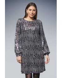 Wallis - Sequin Cowl Shift Dress - Lyst
