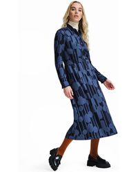 Regatta - Orla Kiely Long Sleeve Bold Pattern Printed Maxi Shirt Dress - Lyst