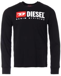 DIESEL - T-just Division Logo Long Sleeve T-shirt - Lyst