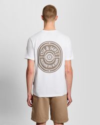 Lyle & Scott - Graphic Badge Cotton T-Shirt - Lyst