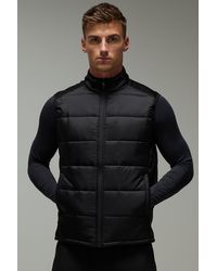 BoohooMAN - Active Quilted Regular Fit Gilet - Lyst