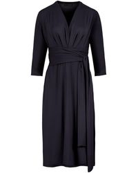 Conquista - Empire Line Dress With Belt - Lyst