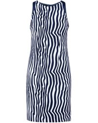 Conquista - Sleeveless Zebra Print Dress - Lyst