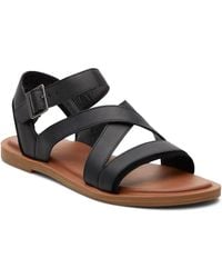TOMS - Sloane Strappy Gladiator Sandals Flats - Lyst