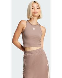 adidas Originals - Essentials Ribbed Tank Top - Lyst