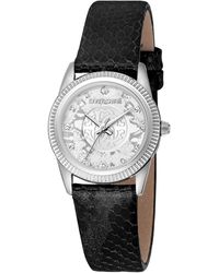 Roberto Cavalli - Rc5L074L0015 Quartz Stainless Steel Leather 5 Atm 28 Mm - Lyst