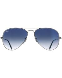 Ray-Ban - Sunglasses Aviator 3025 Gradient Light 003/3F 55Mm Metal - Lyst