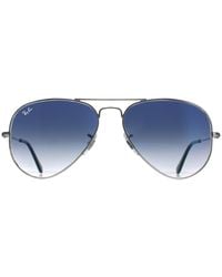 Ray-Ban - Sunglasses Aviator 3025 Gradient Light 003/3F 55Mm Metal - Lyst