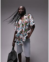TOPSHOP - Co-Ord Printed Resort Shirt - Lyst