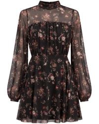 Ted Baker - Avetta Long Sleeve Floral Mesh Mini Dress - Lyst