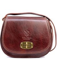 Woodland Leathers - Genuine Italian Leather Cross Body Bag - Lyst