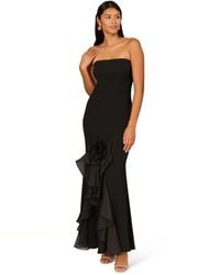 Adrianna Papell - Stretch Crepe Mermaid Gown - Lyst