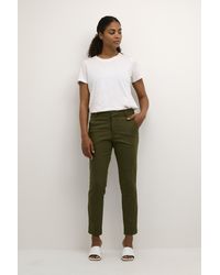 Kaffe - Casual Broek Regular Fit Grape Leaf - Lyst