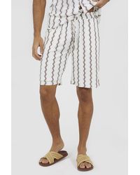 Brave Soul - Wavy Stripe Drawstring Shorts - Lyst